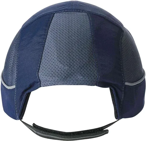 Miniatura 9 de Gorra de seguridad Ergodyne, estilo gorra de béisbol, cómoda protección para la cabeza, visera larga, Skullerz 8950, azul marino, larga