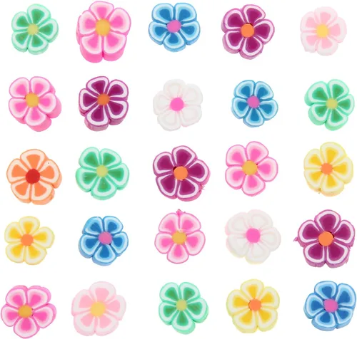 Miniatura 52 de 100 piezas de cuentas espaciadoras de arcilla polimérica de animales para joyería de mujer, pulseras, collares, aretes, accesorios de bricolaje