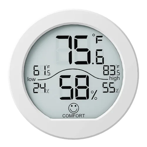 Miniatura 8 de SECRUI Higrómetro Termómetro para Temperatura de Habitación Medidor de Humedad Termómetro Interior Calibración de Precisión Sensor de Temperatura