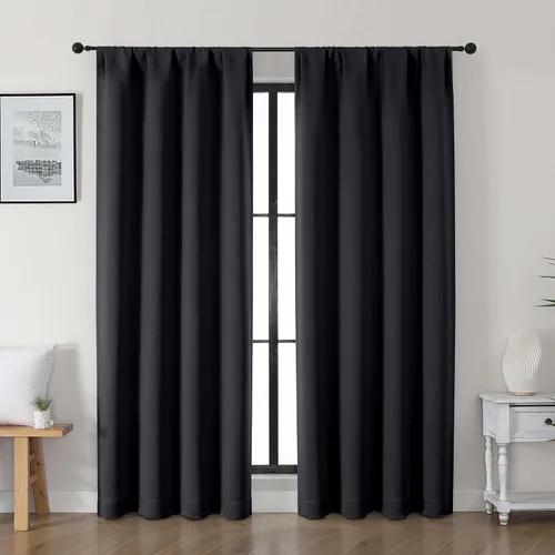 Miniatura 47 de Gwine Cortinas opacas para dormitorio, 54 pulgadas de largo, paneles de cortina de ventana con aislamiento térmico y reducción de ruido, cortinas