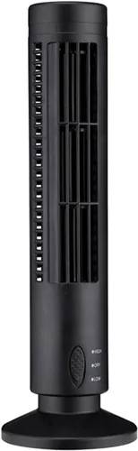 Miniatura 9 de Zetiling Ventilador de torre para dormitorio, ventilador de piso, 2 velocidades y modos de viento, mini ventilador de torre sin aspas USB