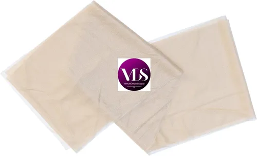 Miniatura 7 de VDS Paquete de 25, Rojo Manzana, Lazos de Gasa para Sillas con Bordado de Chiffon, Funda para Silla con Moño en la Parte Posterior, Ideal