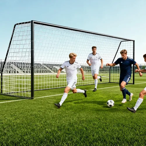 Miniatura 7 de NAIZEA Soccer Goals - 24x8/21x7/18x7/12x6/16x7/10x6/8x6/6x4FT Soccer Goals for Backyard Training- Portable Metal Soccer Net for Youth & Adults