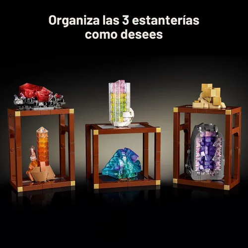 Miniatura 5 de LEGO Ideas Mineral Collection - Juego de construcción para adultos, a partir de 18 años, decoración de dormitorio u oficina con 3 estantes