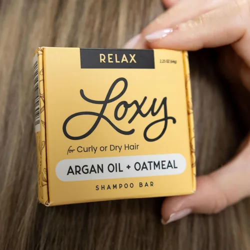 Miniatura 7 de Loxy Relax - Jabón hidratante en barra de champú para cabello rizado, ondulado o encrespado, aceite de argán y avena, vegano y libre de crueldad