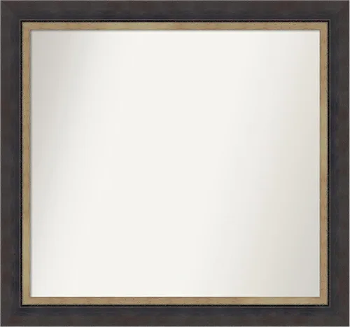 Miniatura 356 de Amanti Art Espejo personalizado, espejo de baño negro Astor, espejo de pared o espejo de tocador de baño sobre el fregadero (25 x 25 pulgadas)