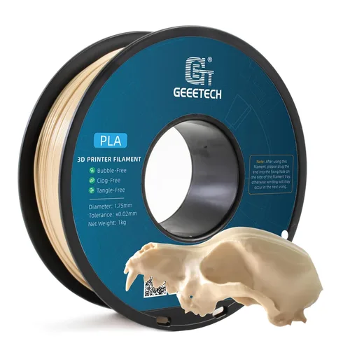 Miniatura 53 de GEEETECH Filamento PLA de color dorado sedoso de 0.069 libras, filamento de seda brillante para impresora 3D, carrete de 2.2 libras, precisión