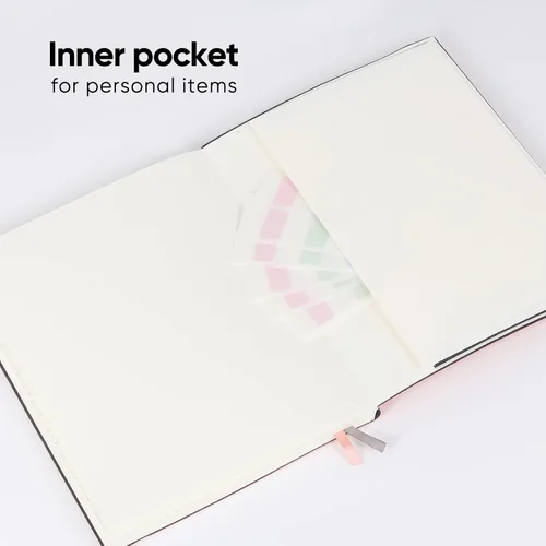 Miniatura 5 de Diarios de negocios, paquete de 2 cuadernos B5 de rayas universitarias de tapa suave grande con papel rayado grueso de 100gsm, 376 páginas