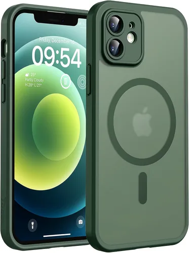 Miniatura 125 de TOCOL Funda magnética 3 en 1 para iPhone 14 Pro, mejorada [protección completa de cámara] con 2 protectores de pantalla, funda de grado militar Azul