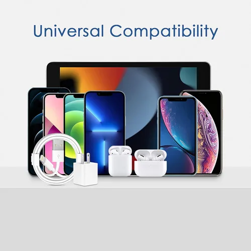Miniatura 7 de Cables de carga para iPhone, [certificado MFi], paquete de 3 cables Lightning a USB compatibles con iPhone 11/Pro/X/Xs Max/XR/8 Plus/7 Plus/6/iPad