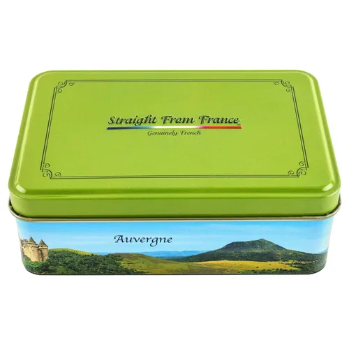 Miniatura 4 de Straight from France Genuinely French, Surtido de mini gelatinas de frutas francesas (Pates de Fruit), 5 sabores en lata de regalo de dulces