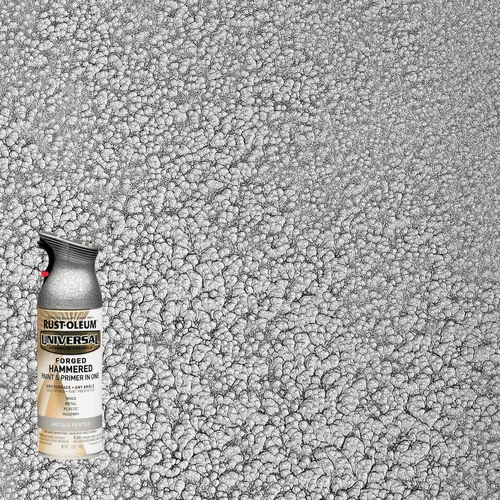 Miniatura 2 de Rust-Oleum 271481 Pintura en aerosol martillada forjada universal para todas las superficies, 12 onzas, peltre antiguo (paquete de 2)