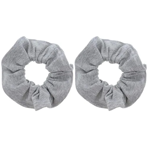 Miniatura 20 de Set of 2 Large Solid Scrunchies (Beige)