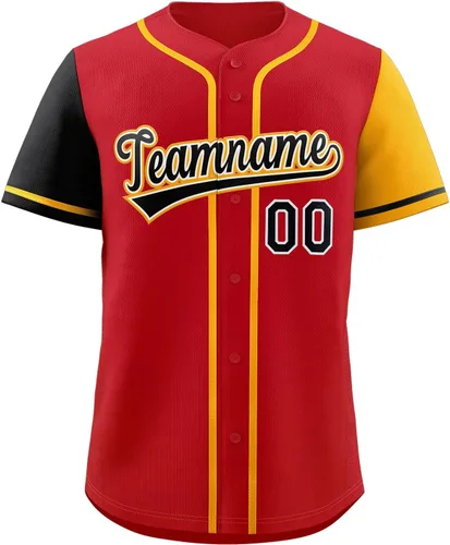 Miniatura 33 de Camisetas de béisbol personalizadas con botones de manga corta, número de nombre cosido personalizado / impreso para adultos y jóvenes