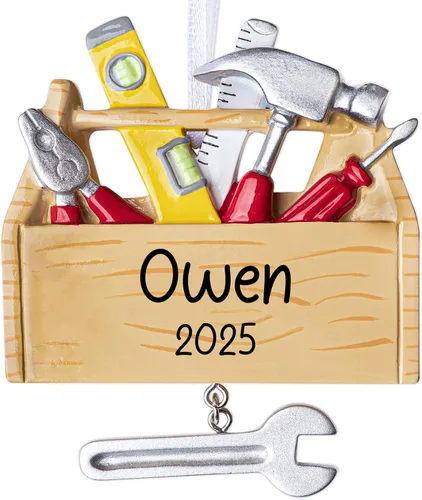 Miniatura 12 de Adorno de Navidad personalizado de golf 2026 18 hoyo, agujero en uno con bola y decoración de bandera para árbol de Navidad Regalo de recuerdo