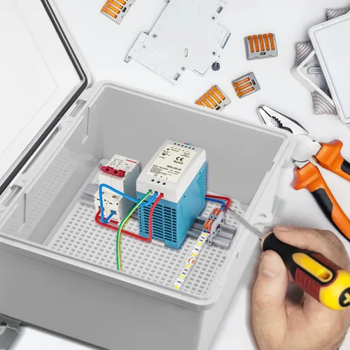 Miniatura 5 de Caja Eléctrica Impermeable para Exteriores Caja de Conexiones Resistente a la Intemperie IP67 Carcasa de Plástico ABS Caja de Proyecto