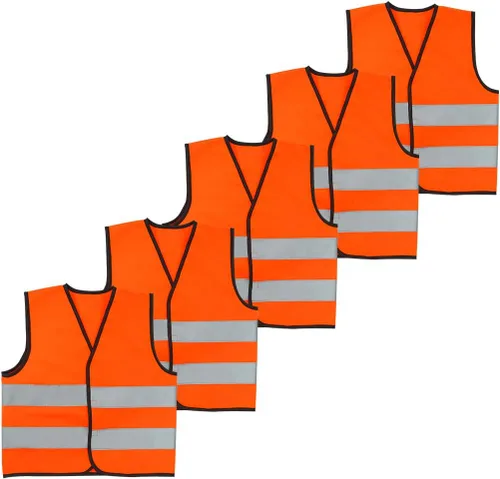 Miniatura 25 de AIEOE Kids High Visibility Safety Vest Reflective Running Lightweight Traffic Walking Breathable Construction Vest