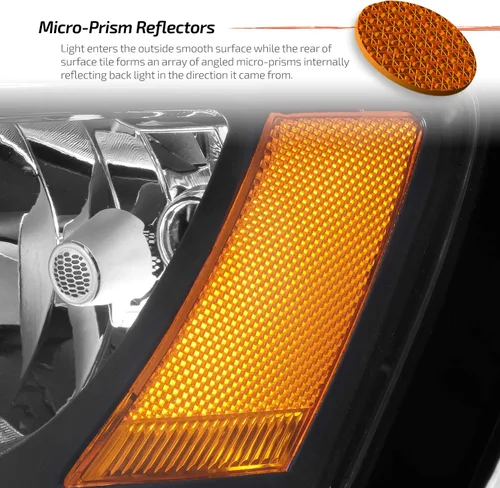 Miniatura 6 de AKKON - Para faros delanteros con bisel negro 11-18 VW Jetta, reemplazo directo izquierdo + par derecho