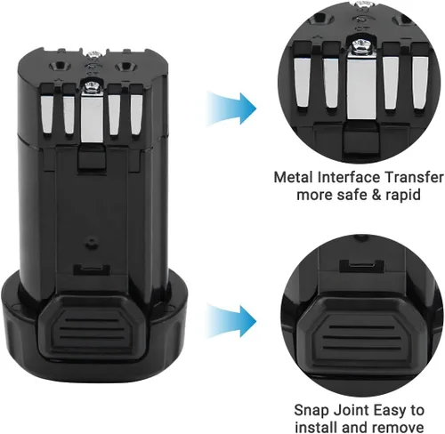 Miniatura 3 de Paquete de 2 baterías de 1500 mAh 8 V Max compatibles con Dewalt DCB080 DCF680N1 DCF682 DCB095 DW4390 DCF680N2 DCF680G2 DCL023 DCF680