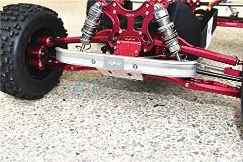 Miniatura 3 de GPM Para Arrma Outcast 6S BLX/NOTORIOUS 6S BLX Piezas de actualización de aluminio parachoques delantero - 1 juego de plata