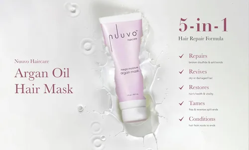 Miniatura 3 de Nuuvo Haircare - Mascarilla de aceite de argán para el cabello, 7 onzas, tratamiento para cabello seco o dañado, calidad de salón, restaura