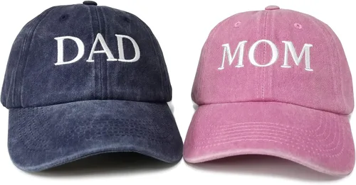 Miniatura 34 de Hepandy Mr Mrs Mom Dad Captain First Mate Mama and Mini Sombreros de béisbol