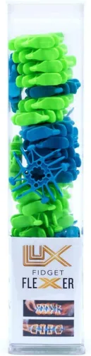 Fidget Flexer verde azulado y verde neón: juguete para la ansiedad, alivio del estrés y herramienta de alivio de la ansiedad para niños, juguetes
