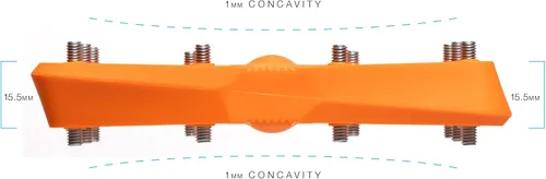 Miniatura 4 de Crankbrothers Stamp Pedales Planos MTB - Pedales de Bicicleta Ligeros, Versátiles y Duraderos de Tamaño Específico Naranja