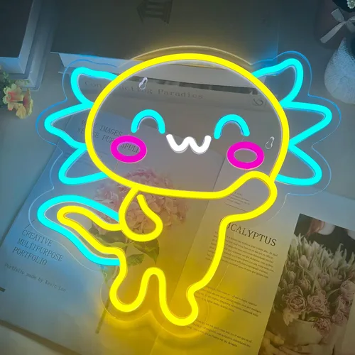 Miniatura 15 de Letrero de neón de alienígena verde, luz de neón de alienígena para barra de cerveza para decoración de pared, luces LED regulables para dormitorio