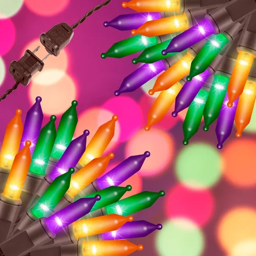 Miniatura 15 de Juego de 150 luces amarillas extra brillantes con conectores finales, luces decorativas de Navidad de 31.9 ft con certificación UL, juego de mini