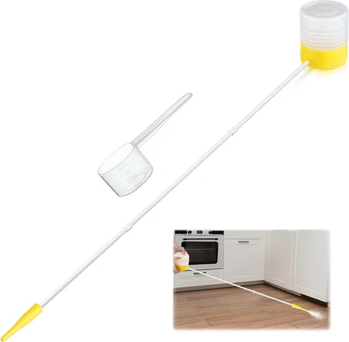 Plumero de tierra de diatomeas con boquilla de extensión ajustable de 12 a 36 pulgadas, polvo de tierra de diatomeas para control de plagas,