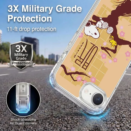 Miniatura 426 de Carcasa de gel para iPhone 7 Plus/iPhone 8 Plus, diseño de Snoopy Oriental de Peanuts, Badges