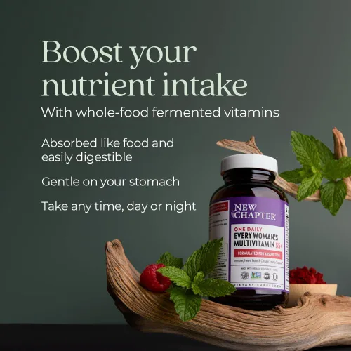 Miniatura 4 de New Chapter Every Woman's One Daily 55+ - Multivitamínico para mujeres - Apoya la salud inmunológica, ósea y visual* - Suave con el estómago - Sin