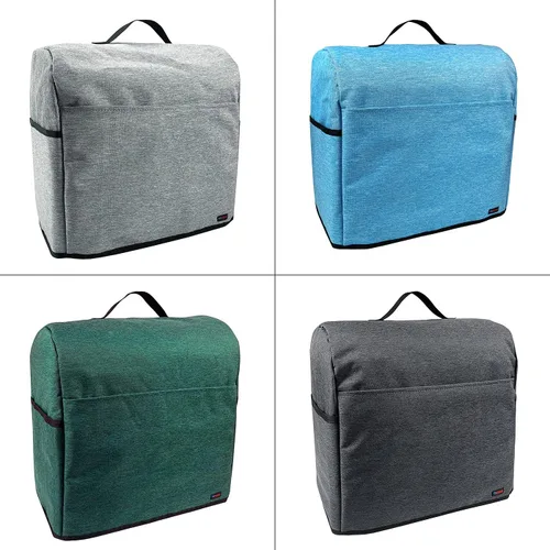 Miniatura 6 de Funda a prueba de polvo para batidora de pie, con bolsa organizadora para mezcladora Kitchenaid, múltiples bolsillos para varios accesorios de Negro