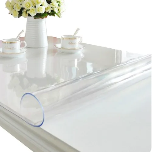 Miniatura 16 de ETECHMART Protector de mesa de plástico transparente rectangular de 12 x 24 pulgadas, protector de mesa grueso impermeable transparente para mesa