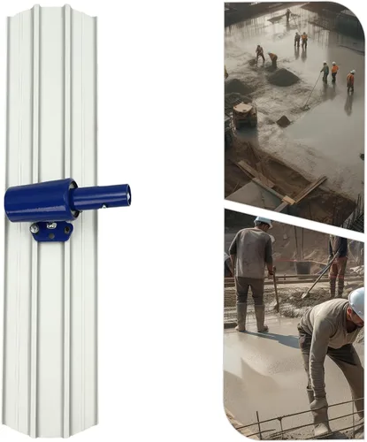 Miniatura 9 de Bull Herramientas de flotador de hormigón de 35 x 8 "de extremo redondo azul aleación de titanio y magnesio máquina de flotador manual de cemento