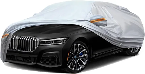 Miniatura 19 de TUCAREST - Funda de auto completa de 6 capas de alta calidad, diseño de cremallera de carcasa dura, impermeable, resistente a la intemperie