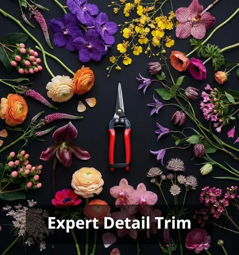 Miniatura 3 de Gardeness SK5 Tijeras Florales, Tijeras de Podar Rectas Ultra Afiladas – Tijeras de Jardín y Cortaflores para Tallos, Hojas, Bonsái y Recolección