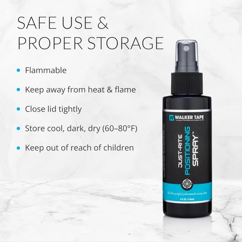 Miniatura 6 de Walker Tape Just-Rite - Spray de posicionamiento de 4 onzas líquidas para instalaciones de pelucas, sistemas de encaje, aplicaciones de tupé