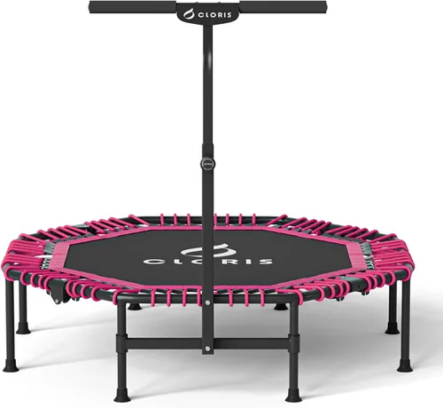 Miniatura 8 de CLORIS 38in/48in Folding Trampoline - Max Load 220lbs / 450lbs Trampoline Rebounder Trampoline with Adjustable Foam Handle, with safty Padded Cover