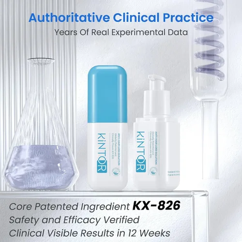 Miniatura 5 de KINTOR 0.5% KX-826 Spray para el crecimiento del cabello DHT bloqueador Productos de recrecimiento del cabello, nutre los folículos pilosos