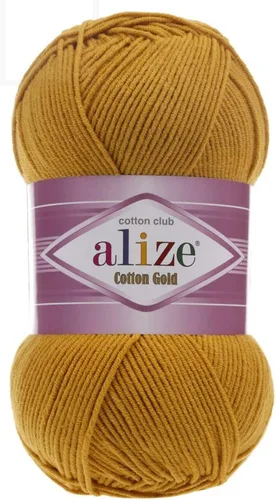 Miniatura 26 de 55% algodón 45% acrílico Alize Cotton Gold Yarn 1 madeja/bola 3.53 oz 360 yardas (1-crema)