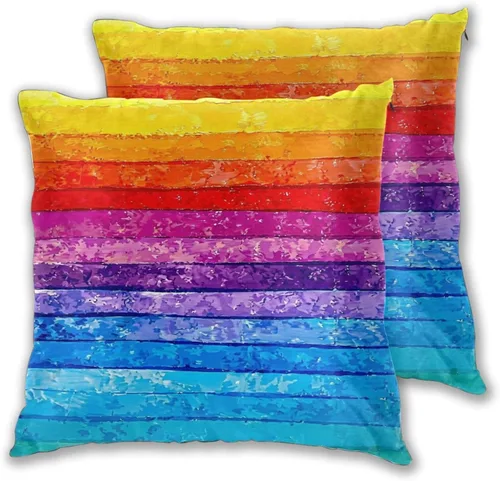 Miniatura 13 de Juego de 2 fundas de almohada para sofá, oficina, dormitorio, decoración del hogar, 18 x 18 pulgadas