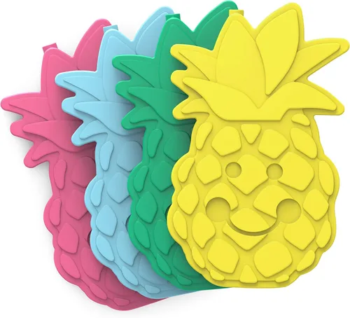 Bentgo Buddies Paquetes de Hielo Reutilizables - Paquetes de Hielo Delgados para Loncheras, Bolsas de Almuerzo y Hieleras - Multicolor Paquete de 4