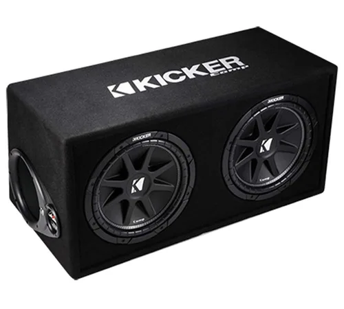 Miniatura 5 de Harmony Audio Kicker Bundle Loaded Dual 12 Ported Comp 600W Sub Box Enclosure 43DC122 con Harmony HA-A400.1 Amp y kit de cableado de amplificador