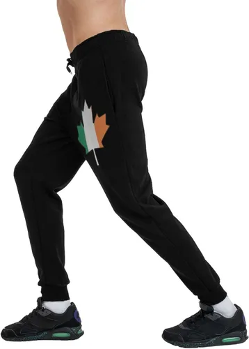 Miniatura 8 de Irish Flag Canada Maple Leaf Men's Casual Yoga Sweatpants Workout Athletic Elastic Waist Pants Outdoor Jogger Pants Black