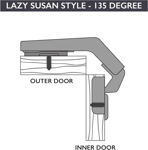 Miniatura 4 de Ilyapa Soft Close Cabinet Hinges Satin Nickel, 4 Pack - Frameless Inset Kitchen Cabinet Door Hinges Hardware