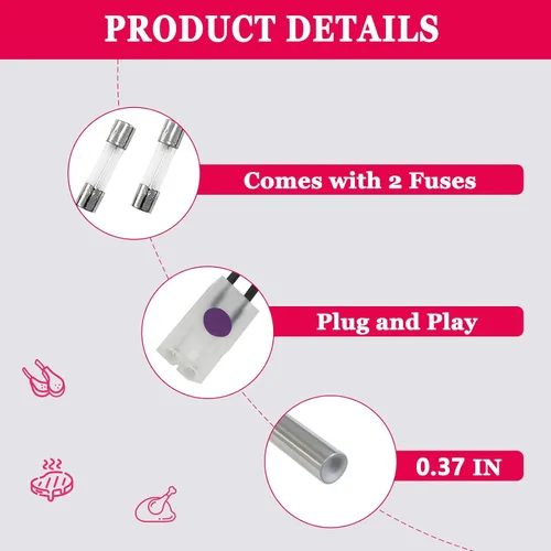 Miniatura 7 de Paquete de 2 encendedores de barra caliente compatibles con parrilla de pellets de madera Pit Boss y Camp Chef, el kit de elementos calefactores
