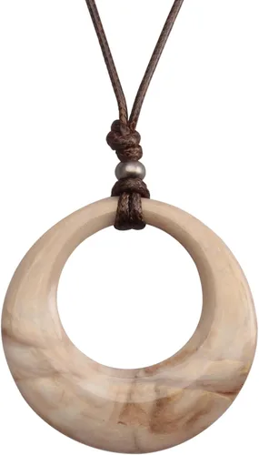 Collar de cuero vintage para mujeres y hombres, hecho a mano, aleación bohemia, de madera turquesa, gargantilla con colgante de cordón de cuero
