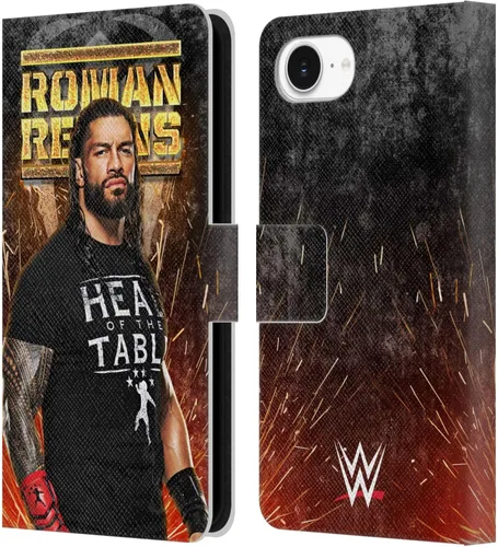 Miniatura 39 de Head Case Designs Officially Licensed WWE Distressed Logo Roman Reigns Leather Wallet Case Compatible with Apple iPhone 11